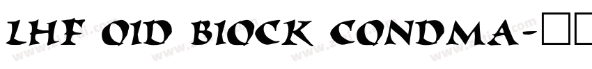LHF OID BIOCK CONDMA字体转换
